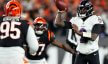 Baltimore Ravens quarterback Tyler Huntley (2) throws in the second quarter